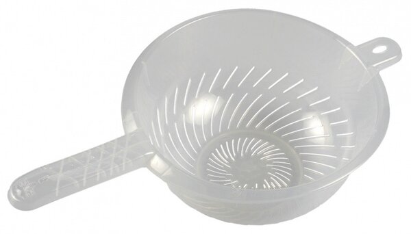 CEDNÍK S RUKOJETÍ 24 CM-TRANSPARENT