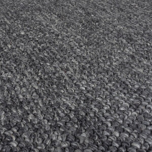 Tmavě šedý ručně tkaný koberec s příměsí vlny 160x230 cm Minerals – Flair Rugs