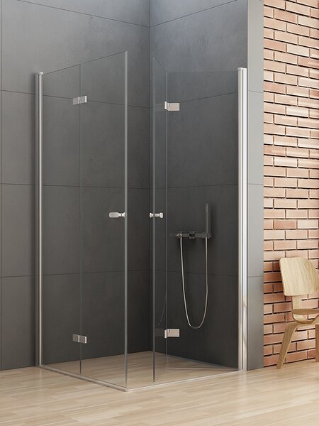 New Trendy New Soleo sprchový kout 90x90 cm čtvercový chrom lesk/průhledné sklo D-0149A/D-0153A