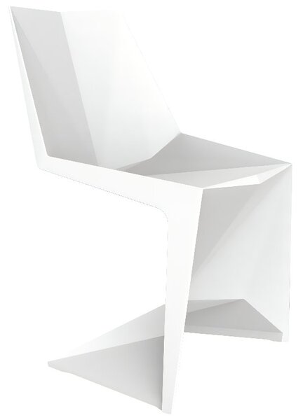 VONDOM Bílá plastová dětská jídelní židle VOXEL MINI