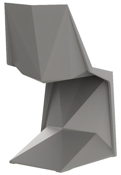 VONDOM Bílá plastová jídelní židle VOXEL