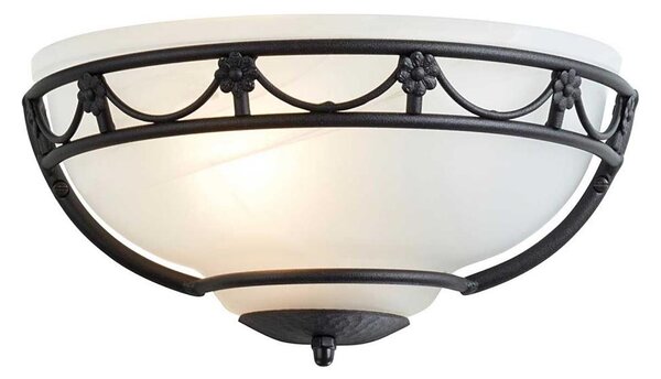 Elstead CB-WU-BLACK - Nástěnné svítidlo CARISBROOKE 1xE27/60W/230V