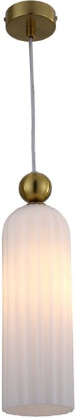 Light Prestige Piega závěsné svítidlo 1x40 W bílá-zlatá LP-939/1PWHITE