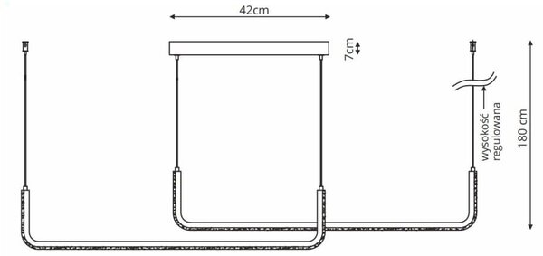 Light Prestige Malawi závěsné svítidlo 1x40 W černá LP-1015/2PBASIC