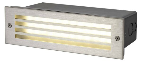 BIG WHITE SLV Cihelná síť vestavné svítidlo, obdélníkové, 3000K, 5W, IP55, černá 1008481