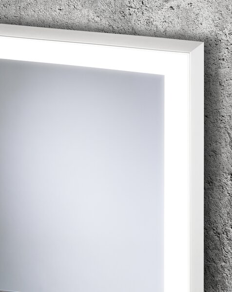 Dubiel Vitrum Solid zrcadlo 60x80 cm obdélníkový s osvětlením bílá 5905241006901