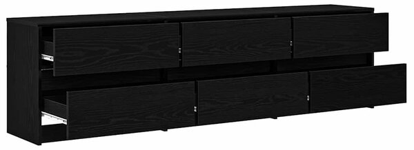 TV jednotky 180 x 34 x 50 cm Černý dub Kompozitní dřevo 3385630