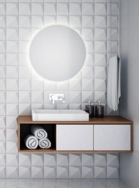 Dubiel Vitrum Senso zrcadlo 70x70 cm kulatý s osvětlením 5905241006963