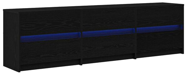 TV jednotky 180 x 34 x 50 cm Černý dub Kompozitní dřevo 3385630