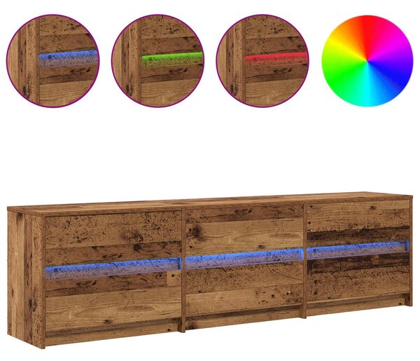 TV jednotky 180 x 34 x 50 cm Staré dřevo Kompozitní dřevo 3385628