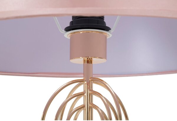Růžová stojací lampa Mauro Ferretti Krista