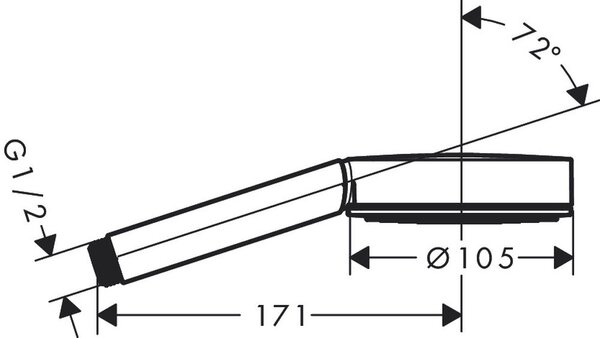 Hansgrohe Pulsify sprchová hlavice chrom 24121000