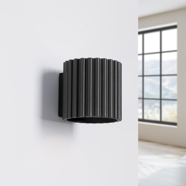 Sollux SL.1786 - Nástěnné svítidlo AURA 1xG9/10W/230V černá