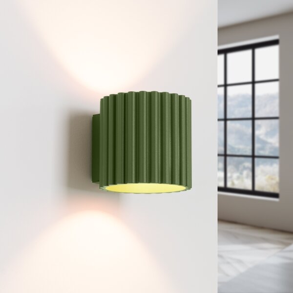 Sollux SL.1796 - Nástěnné svítidlo AURA 1xG9/10W/230V zelená