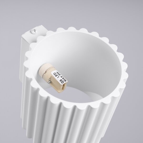 Sollux SL.1781 - Nástěnné svítidlo AURA 1xG9/10W/230V bílá