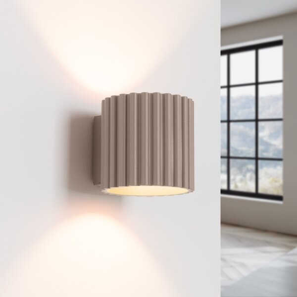 Sollux SL.1816 - Nástěnné svítidlo AURA 1xG9/10W/230V taupe