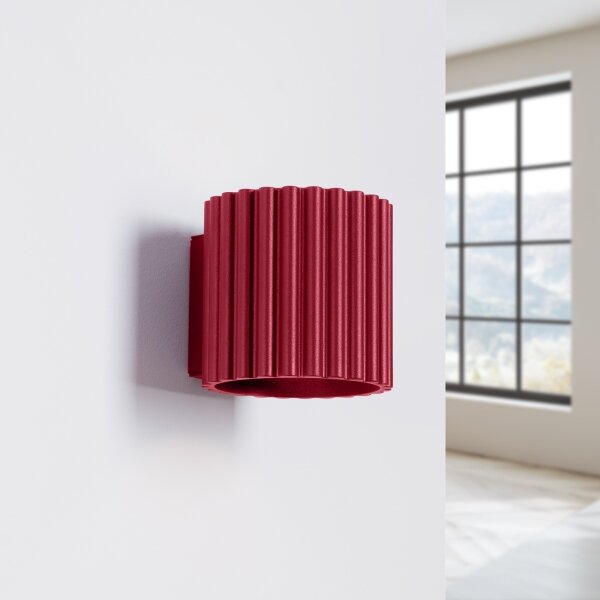 Sollux SL.1821 - Nástěnné svítidlo AURA 1xG9/10W/230V červená
