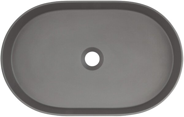 Deante Silia, granitové umyvadlo na desku 550x350x125 mm, antracitová metalíza, DEA-CQS_TU6S