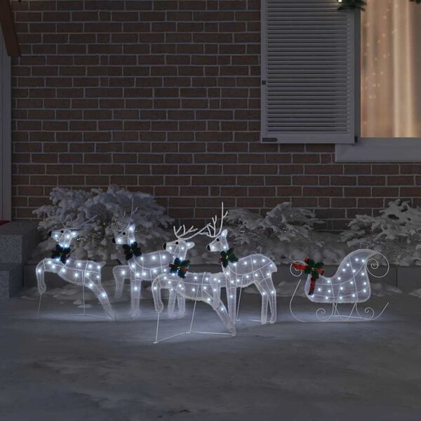 LED Sobové 5 ks Bílá 43 x 18 x 66 cm textil 3385889