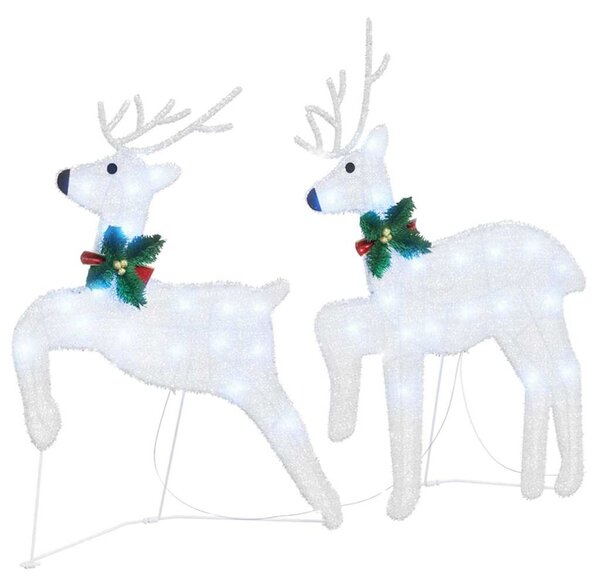 LED Sobové 5 ks Stříbrná 43 x 18 x 66 cm textil 3385888