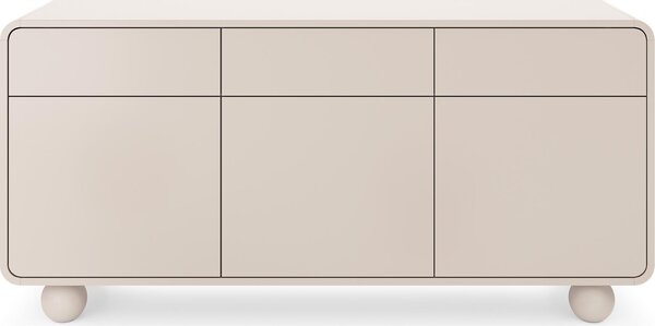 Komoda Kaschmir se třemi skříňkami a třemi zásuvkami, moderní design