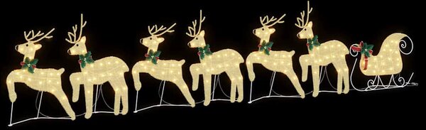 LED Sobové 7 ks Zlatá 43 x 18 x 66 cm textil 3385890