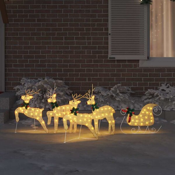 LED Sobové 5 ks Zlatá 43 x 18 x 66 cm textil 3385887