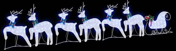 LED Sobové 7 ks Bílá 43 x 18 x 66 cm textil 3385892