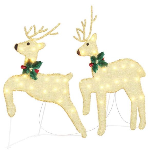 LED Sobové 6 ks Zlatá 45 x 19 x 65 cm textil 3385896