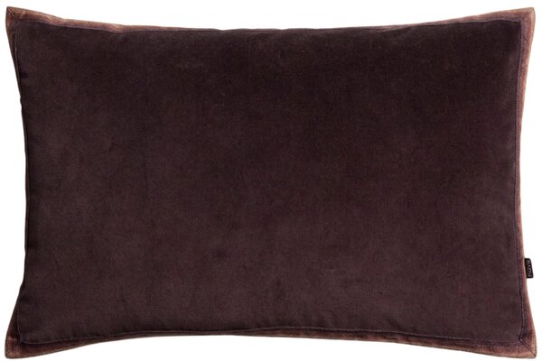 Kave Home Hnědý sametový povlak na polštář Niroi 40 x 60 cm
