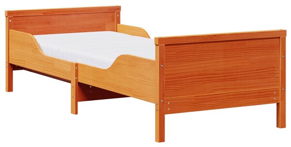 Rám postele s rozšiřitelnou matrací s čelo Hnědá 80 x 200 cm 3385945
