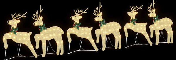 LED Sobové 6 ks Zlatá 45 x 19 x 65 cm textil 3385896
