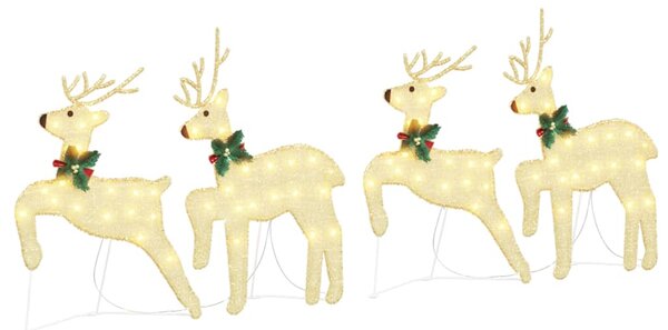 LED Sobové 4 ks Zlatá 45 x 19 x 65 cm textil 3385893