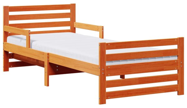 Rám postele s rozšiřitelnou matrací s čelo Hnědá 80 x 200 cm 3385948