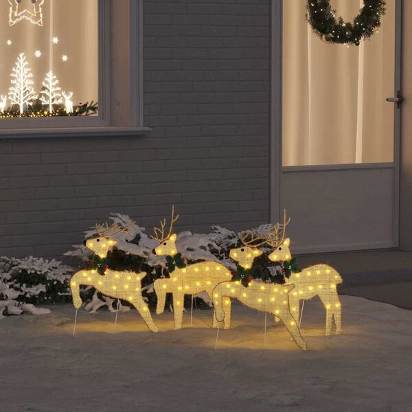 LED Sobové 4 ks Zlatá 45 x 19 x 65 cm textil 3385893