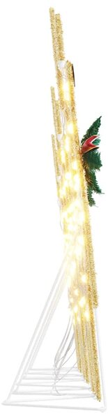 LED Sobové 6 ks Zlatá 45 x 19 x 65 cm textil 3385896