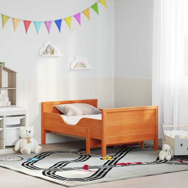 Rám postele s rozšiřitelnou matrací s čelo Hnědá 80 x 200 cm 3385945