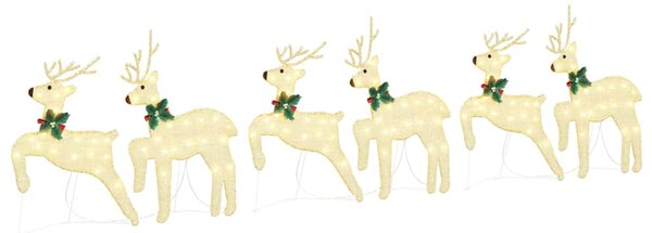 LED Sobové 6 ks Zlatá 45 x 19 x 65 cm textil 3385896
