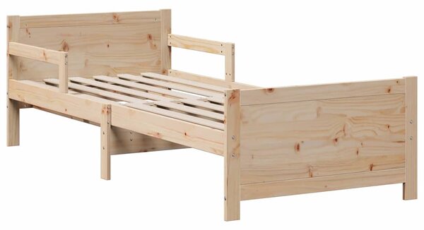 Rám postele s rozšiřitelnou matrací s čelo Hnědá 80 x 200 cm 3385949