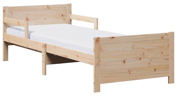 Rám postele s rozšiřitelnou matrací s čelo Hnědá 80 x 200 cm 3385949