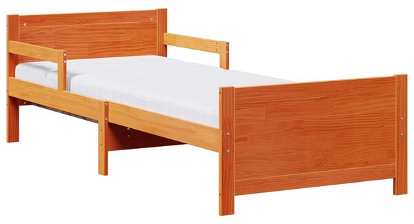 Rám postele s rozšiřitelnou matrací s čelo Hnědá 80 x 200 cm 3385951