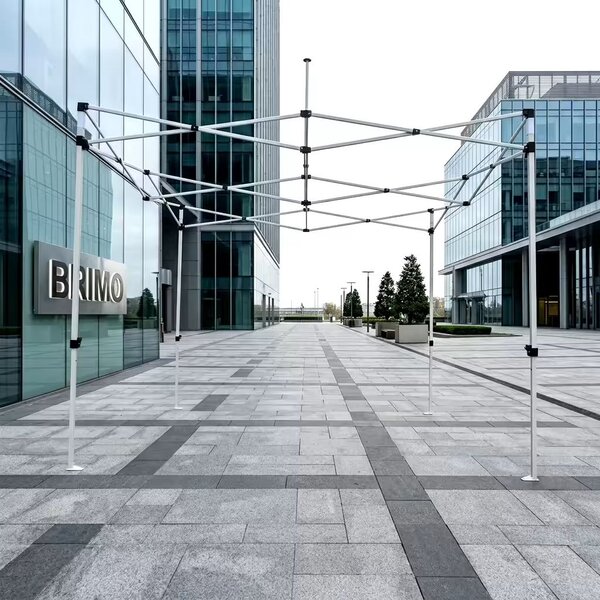 BRIMO Nůžkový párty stan SUPER 2x2 m s potiskem černý