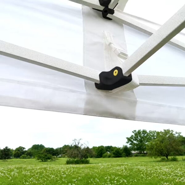 BRIMO Nůžkový párty stan SUPER 2x2 m s potiskem černý
