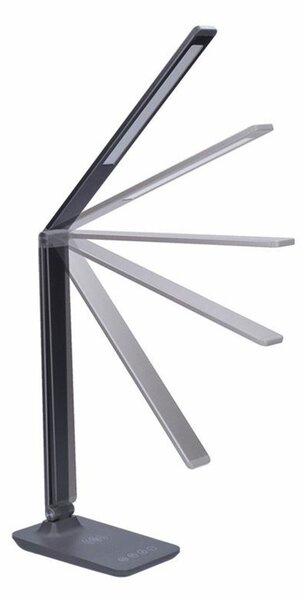 Solight LED stmívatelná lampička s bezdrátovým nabíjením, 10W, změna chromatičnosti, šedá WO55-G