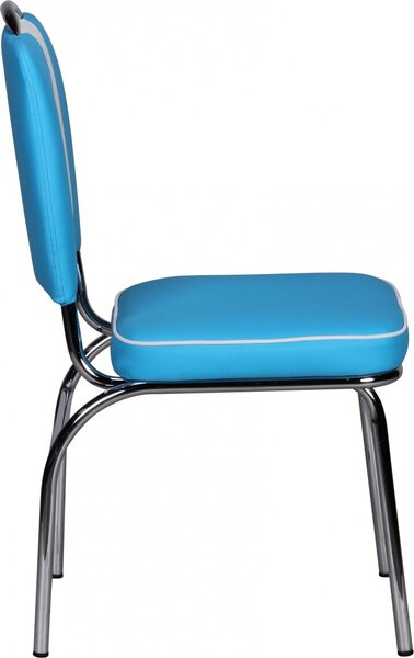 Jídelní židle American Diner 50. léta Retro Blue White