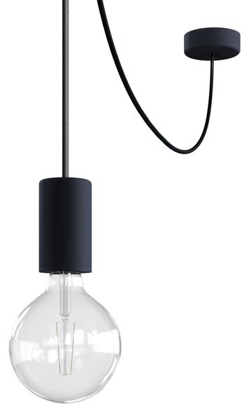 Creative cables EIVA elegant závěsná lampa IP65 do exteriéru s kabelem, decentralizerem, silikonovým baldachýnem a objímkou, voděodolná Barva: Petrolejová