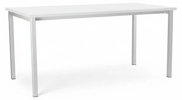 Univerzální stůl s kovovou podnoží 160 x 80 cm, bílá