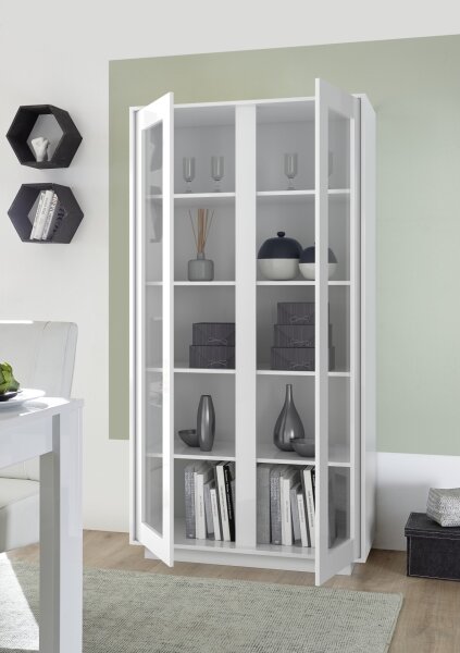 Komoda SERIAN 92x179x43 cm bílá