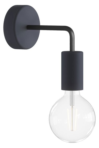 Creative cables Fermaluce EIVA elegant s ohnutou prodlužovací trubičkou, voděodolným baldachýnem a objímkou IP65 Barva: Černá