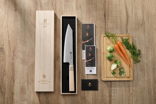 Šéfkuchařský nůž Bunka XinZuo Zhen QE PM8M 8.5"
